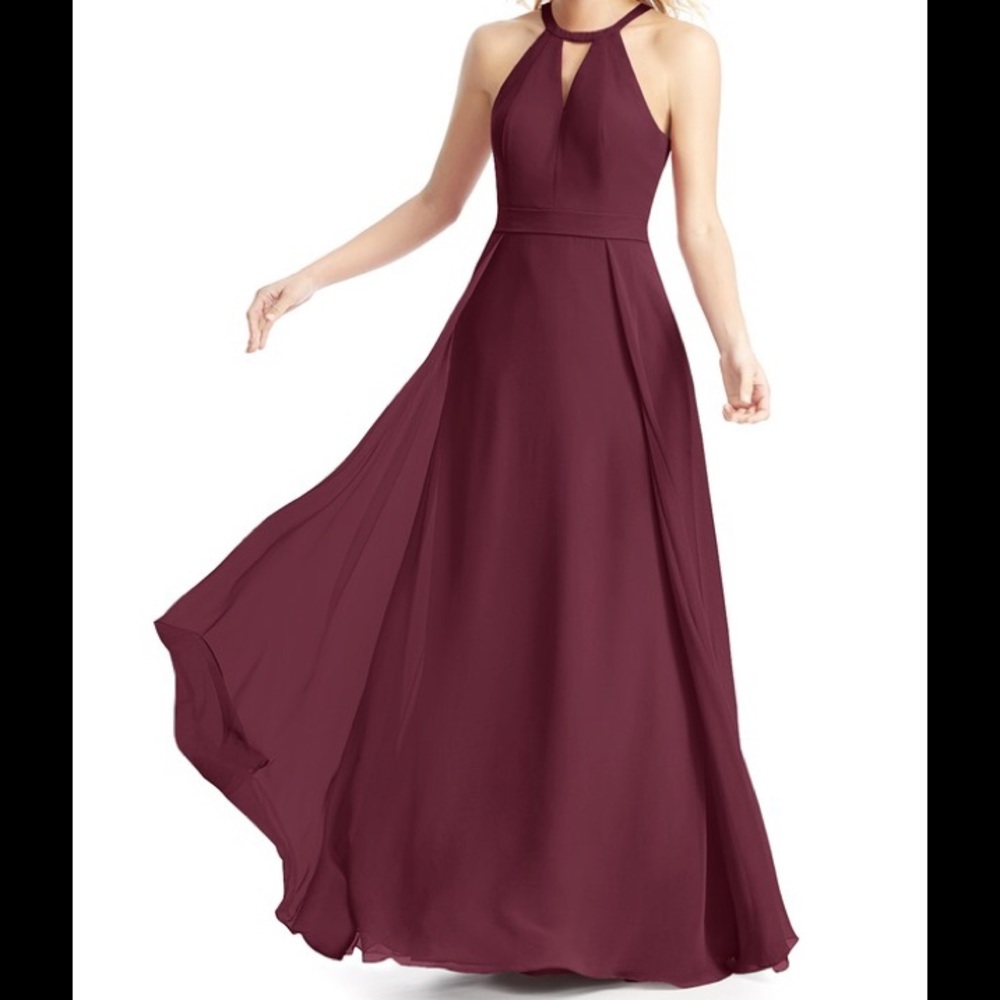 Floor length Cabernet dress